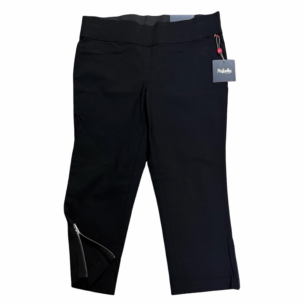 Rafaella  Black Capri Pant with side zip
Women’s 12P 
Comfort fit
New With Tags